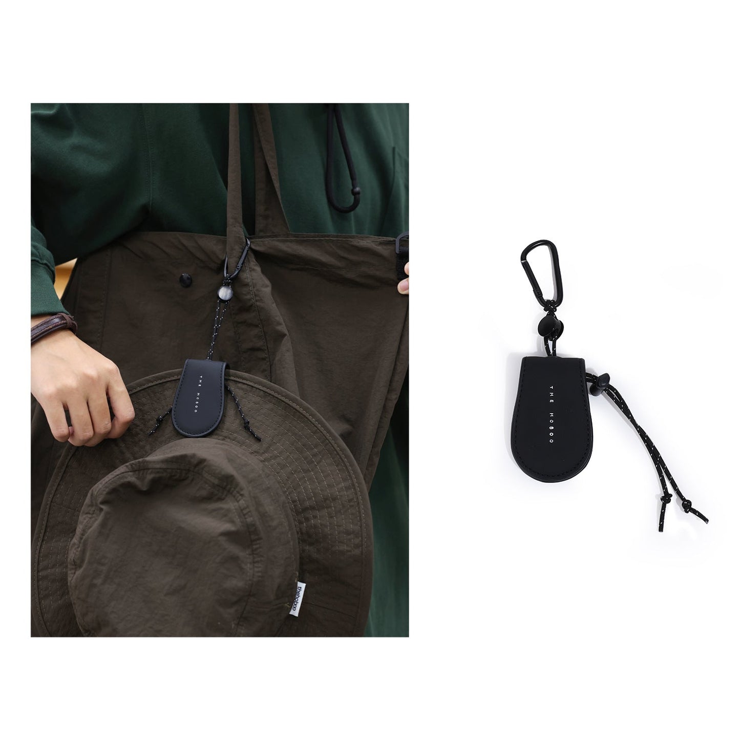 Drawstring Magnetic Buckle Portable Hat Clip