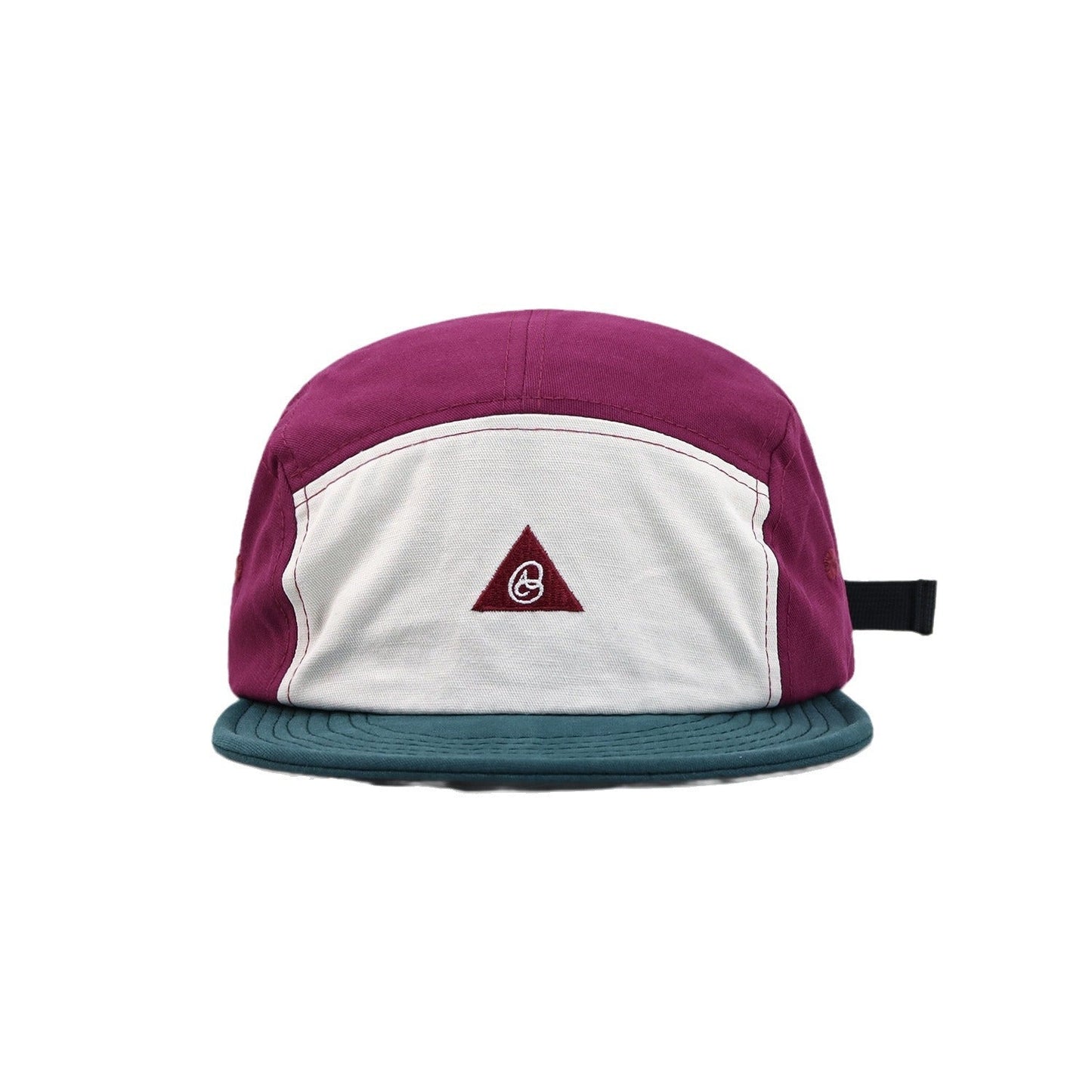 Stitching Contrast Color Soft Brim 5 Panel Cap