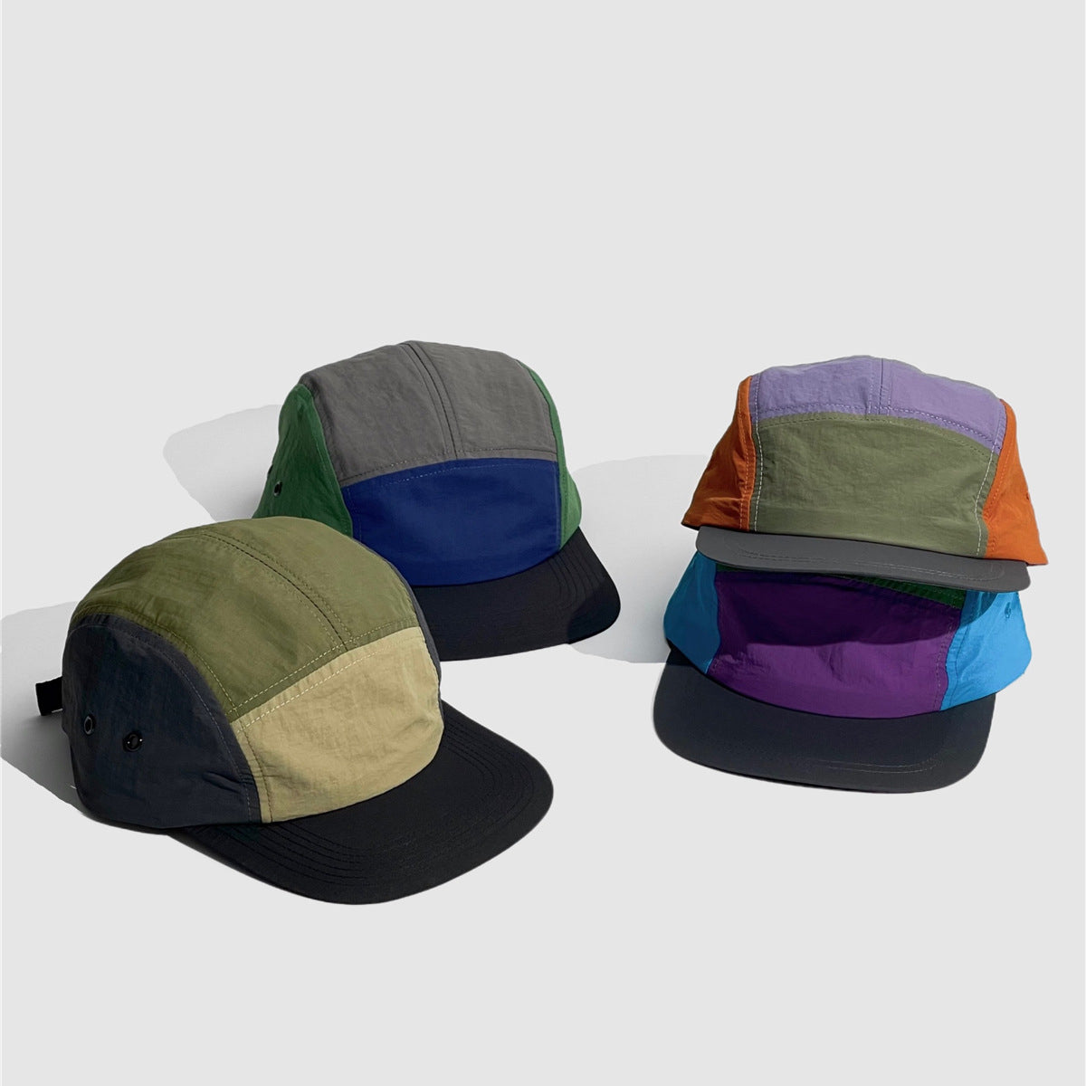 Colorblock Quick-Dry 5 Panel Cap