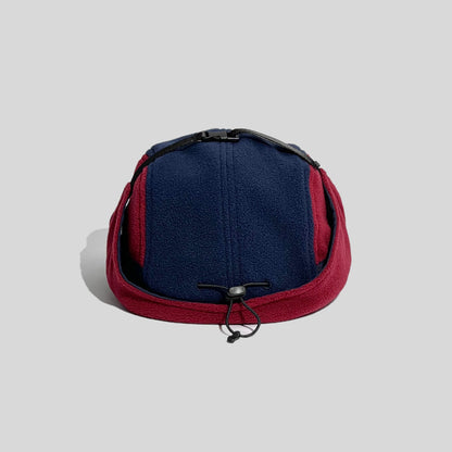 Color-blocking Design Fleece Trapper