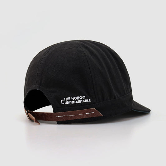 Soft Top Leather Buckle Adjustable Baseball Cap